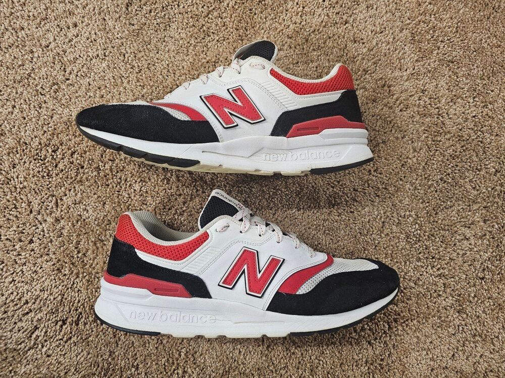 New Balance 997H Shoes CM997HPD White/Black/Red Sz 11.5 lot